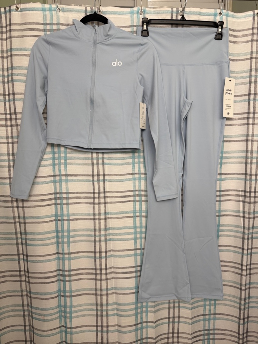 Love Poem Activewear Set | Inspired by Alo | NWT | Size Large | Sky Blue